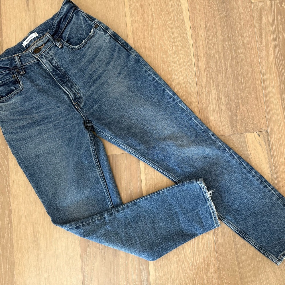 Moussy High Waist Tapered Jeans